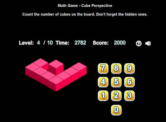 Isometric Cubes Counting Game