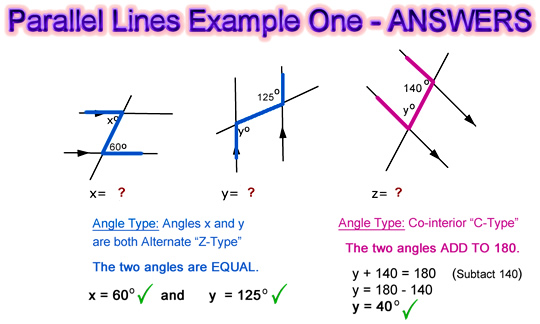 Angles And Parallel Lines Passy S World Of Mathematics