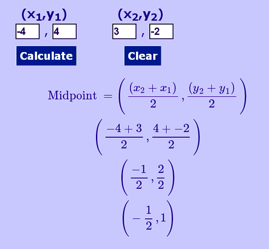 Midpoint Between Two Points | Passy's World of Mathematics