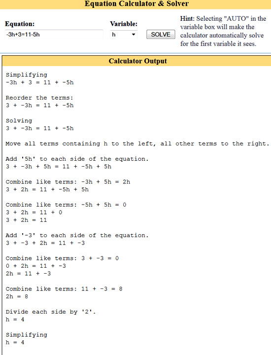 Variable On Both Sides Equations Passy s World Of Mathematics