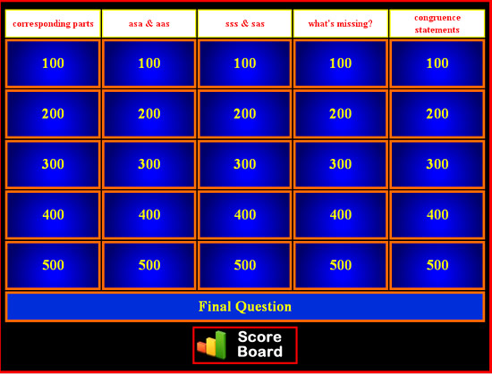 Congruent Triangles Game 4