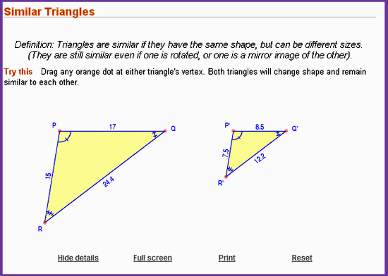 Similar Triangles | Passy's World of Mathematics