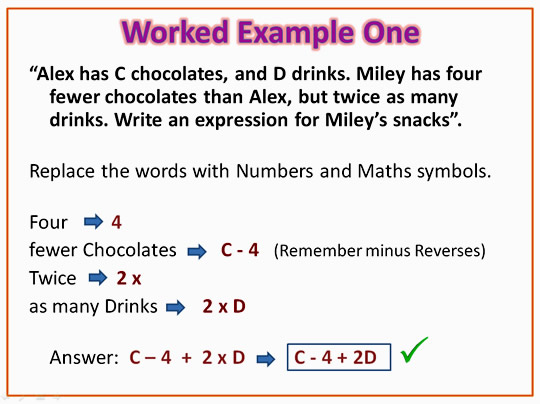 Algebra Expressions | Passy's World of Mathematics