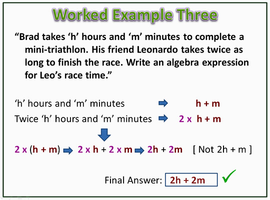 How To Write Algebraic Equations Tessshebaylo 4888