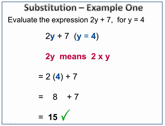 Substitution